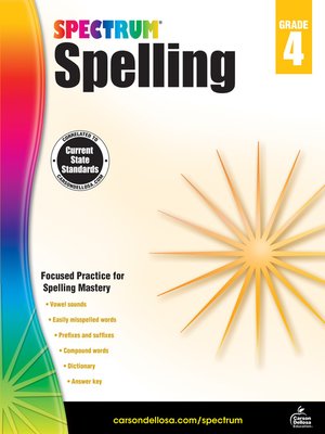 cover image of Spectrum Spelling, Grade 4